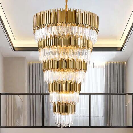 Candelabru Scaly Gold Imperial 100x160, 27 surse de iluminare